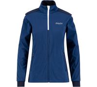 Swix - Women's Nordic skiing Jacket - Cross Jacket W Estateblue/White for Women in Softshell - Size S - Blue Blue S
