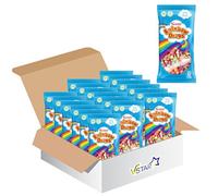 Swizels Rainbow Drops Mega Bags 32g - Vegan-Friendly Retro Sweet, Sugar-Coated Puffed Maize & Rice (18)