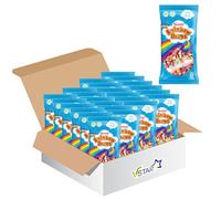 Swizels Rainbow Drops Mega Bags 32g - Vegan-Friendly Retro Sweet, Sugar-Coated Puffed Maize & Rice (24)