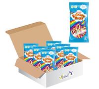 Swizels Rainbow Drops Mega Bags 32g - Vegan-Friendly Retro Sweet, Sugar-Coated Puffed Maize & Rice (6)