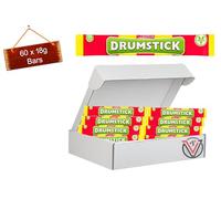 Swizels Refreshers Flavour 18g Vegan Chew Bar (60 Chew Bars (Full Box), Original Raspberry and Milk)