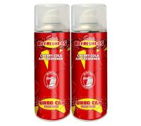Swizzels - Air Freshener Turbo Can Spray, Cherry Cola Scent - High Volume Blast, Long Lasting, Eliminates Odour - Dry Mist Spray, Zero Residue - For Home, Office, Gyms & Vehicles - 400ml (Pack of 2)