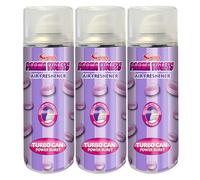 Swizzels - Air Freshener Turbo Can Spray, Parma Violets Scent - High Volume Blast, Long Lasting, Eliminates Odour - Dry Mist Spray, Zero Residue - For Home, Office, Gyms & Vehicles - 400ml (Pack of 3)