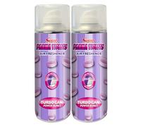 Swizzels - Air Freshener Turbo Can Spray, Parma Violets Scent - High Volume Blast, Long Lasting, Eliminates Odour - Dry Mist Spray, Zero Residue - For Home, Office, Gyms & Vehicles - 400ml (Pack of 2)