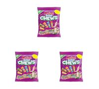 Swizzels CURIOUS CHEWS PMP 135g - Mixed Swizzels Sweets with Drumstick, Refreshers, Sour Apple Chews & Fudg-Eee - Vegan Sweets for Sharing, Parties and Treating (Pack of 3)