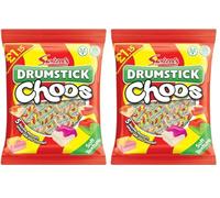Swizzels Drumstick Choos - A Delicious Assortment of Chewy Fruity Candy, 115g, Pack of 2