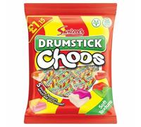 Swizzels Drumstick Choos | Case of 12 x 115g | Individually Wrapped Chews | Vegan