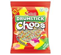 Swizzels Drumstick Choos Sharing Bag 115g - Fruity Chewy Retro Sweets for Party Bags, Sharing & Candy Snacks, Assorted Swizzels Sweets