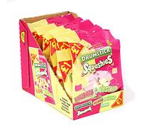 Swizzels Drumstick Squashies Jelly Sweets, Rhubarb and Custard, 145g, Pack of 12