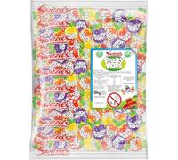 Swizzels Fruity Pops Lollies, Bulk Sweet Bag of Individualluy Wrapped Fruity Pop Lollipops 3kg (2 Bags x 3 Kg)