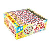 Swizzels Giant Love Hearts Sweets in Bulk, 24 Pack - 340g, Vegan Friendly | Retro Sweets With Fizzy Fruit Flavour & Love Messages, Multipack Valentine's Day Sharing Candy