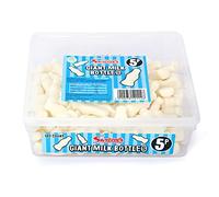 Swizzels Giant Milk Bottle Sweets, Milk Flavour Foam Gums- Tub of Sweets (120 Sweets)