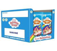 Swizzels Giant Rainbow Drops Sweets, 8 x 70g Sweet Bags, Vegan Friendly