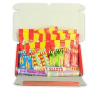 Swizzels Letterbox Sweets Hamper, Classic Family Favourite Sweet Assortment with Refreshers, Drumstick Squashies, Love Hearts, Giant Fizzers & Parma Violets, Gift Box