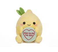 Posh Paws Plush Toy Swizzels Love Hearts Mum You're The Zest 18cm Lemon