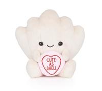 Swizzels Love Hearts 7" / 18cm Seashell "Cute As Shell" Soft Plush Gift