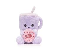 Swizzels Love Hearts 9"/22cm Travel Drinking Cup "You're Ex-Straw Special" Soft Plush Toy