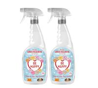 Swizzels Love Hearts Cage & Litter Tray Cleaner 2 x 750 ml, Probiotic Cleaning Liquid
