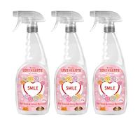 Swizzels Love Hearts Pet Stain & Odour Remover 3 x 750 ml, Probiotic Formula