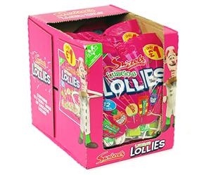 Swizzels Luscious Lollies £1 Price Marked Sweets, Bulk Box (12 x 132g)