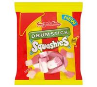 Swizzels Matlow Drumstick Squashies Raspberry & Milk Flavour 12x145g
