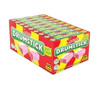 Swizzels Original Drumstick Soft Chew Sweets, Raspberry and Milk Flavour Bulk Sweets, Multipack (36 Soft Chew Sticks)