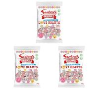 Swizzels Original Love Hearts - A Delicious and Fruity Selection of Classic Candy Conversation Hearts 127G (Pack of 3)