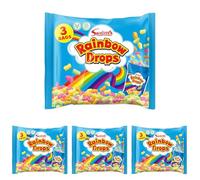 Swizzels Rainbow Drops Multibag - A Delicious Assortment of Fruity Candy Treats in a Convenient Multipack (Pack of 4)
