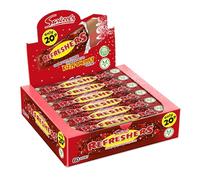 Swizzels Refreshers Cherry Cola Chew Bars 60 Pack, Fizzy Sherbet Centre Retro Sweets, Individually Wrapped PMP Candy Bars, 1080 Grams