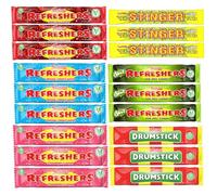 Swizzels Retro Classic Chew Bars Individually Wrapped Sweets Custom 18 x 18g Bar Selection | Choose any 3 Flavours, Receive 6 of Each Choice | 18 Bars Total