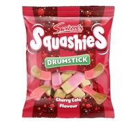Swizzels Squashies Cherry Cola Sweets 120g Bag - Cherry & Cola Flavour Foam Gummies, Soft Squidgy Candy with Fizzy Cola Taste, British Retro Sweet Treat