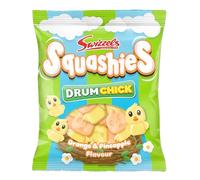 Swizzels Squashies Drumchick 120g Pack - Chewy Retro Sweets, Perfect Easter Sweets for Kids & Adults, Party Bags, Hampers, and Sweet Treats