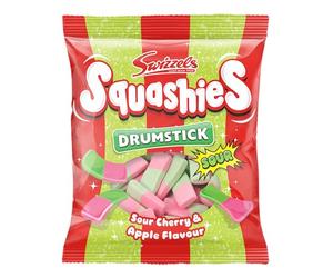 Swizzels Squashies Sour Apple and Cherry Flavour Sweets - Single Pack 120g