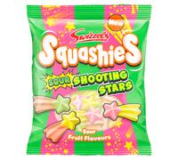 Swizzels Squashies Sour Stars 100g, Sour Shooting Sweets