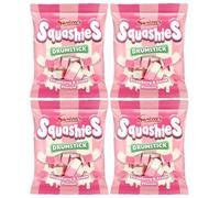 Swizzels Squashies Strawberry & Cream Soft & Foamy Sweets 120g x 4 Bags