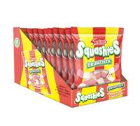 Swizzels Squashies Sweets, Drumstick Squashies Original, Single Pack 140g | Raspberry and Milk Flavour, Free from Artificial Colours, For Halloween, Party Bags, Events & More