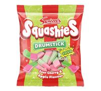Swizzels Squashies Sweets - Sour Apple and Cherry Flavour Squashies - Single Pack 120g