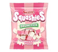 Swizzels Squashies Sweets, Strawberry and Cream Flavour, Single Bag 120g