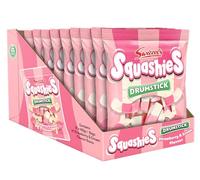 Swizzels Squashies Sweets, Strawberry and Cream Flavour Sweets 140g, 12 pack