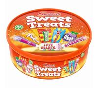 Swizzels Sweet Treats Tub 600g x 1, Mixed Confectionery - Christmas Stocking Filler Assortment Gift Box with Welari Thank You Card | (1pack)