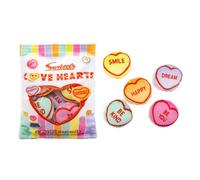Swizzels Sweets Plushie Friends Squeeze Fidget Toy - Share With Your Friends, 5 Plushies Per Pack, Pretend Imaginative Play, Gift 3+ (Swizzels Love Hearts)