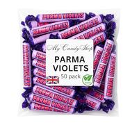 Swizzles Sweets Parma Violets - 50 x Parma Violets Sweets - Individually Wrapped Vegan & Halal Freindly - Great for Halloween, Parties, Gifting & Sharing
