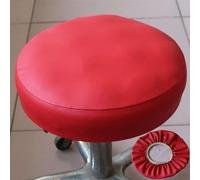 SWJ-swjssb Bar Stool Round Cushion Cover PU Leather Stool Covers Home Soft Washable Easy Care And Durable, Waterproof，Non-slip，for Round Bar Footstool Swivel Chair (Color : Red, Size : 40cm)