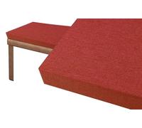 SWJ-swjssb Dining Bench Cushion Indoor, Shoe Storage Ottoman Cushions，Linen Cover With Zip，Memory Foam Filling，5cm-thick,Long Chair Seat Pad For Hallway Bedroom Living Room(Burgundy,45x45 cm)