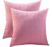 SWJ-swjssb Super King Size Pillow Cases 80x80 70x70 Cm, Set Of 2 Square Extra Large Cushion Covers,Soft Pillow Covers With Invisible Zipper Decorative Pillowcases For Sofa Couch(Peach Red,60x60 cm)