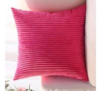 SWJ-swjssb Super King Size Pillow Cases 80x80 75x75 Cm,Square Extra Large Cushion Covers Soft Throw Pillow Cover With Zipper Corduroy Decorative Pillowcases For Sofa Couch(Rose,30x30 inch 1pc)