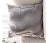 SWJ-swjssb Super King Size Pillow Cases 80x80 75x75 Cm,Square Extra Large Cushion Covers Soft Throw Pillow Cover With Zipper Corduroy Decorative Pillowcases For Sofa Couch(Light Grey,30x30 inch 1pc)