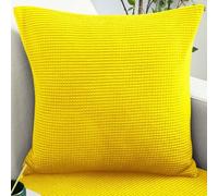 SWJ-swjssb Super King Size Pillow Cases,Pack Of 2 Square Extra Large Cushion Covers Soft Pillow Cover With Invisible Zipper Decorative Pillowcases For Pillows Sofa Couch(Lemon,50x50 cm Pack of 2)