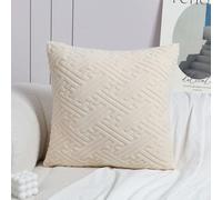 SWJ-swjssb Super King Size Pillow Cases,Square Rectangle Cushion Covers Soft Corduroy Stretch Throw Pillow Cover Various Sizes Decorative Pillowcases For Bedroom Sofa Pillows(Beige,60x60cm/24x24inch)