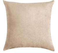 SWJ-swjssb Velvet Decorative Throw Pillow Covers 18x18 Inch,Cushion Covers 45 X 45 CM，Soft Square Cushion Cases With Zipper Modern Interior Washable Pillowcase，for Sofa Bed Car(Rice Gray)